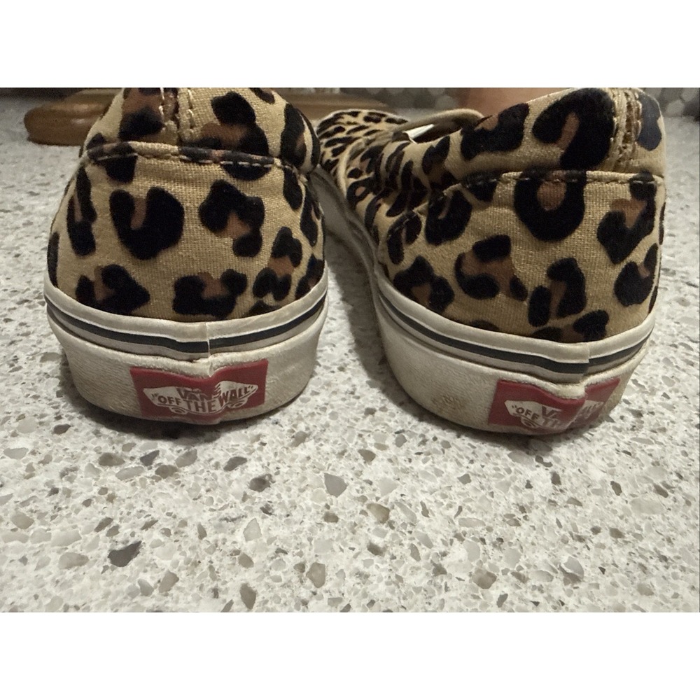 UsexVANS SLIP-ON 59 LOW UNISEX 6.5/8 Classic Slip On 500714 Leopard True White - Picture 2 of 7